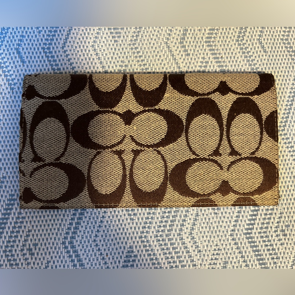 Coach Checkbook Cover